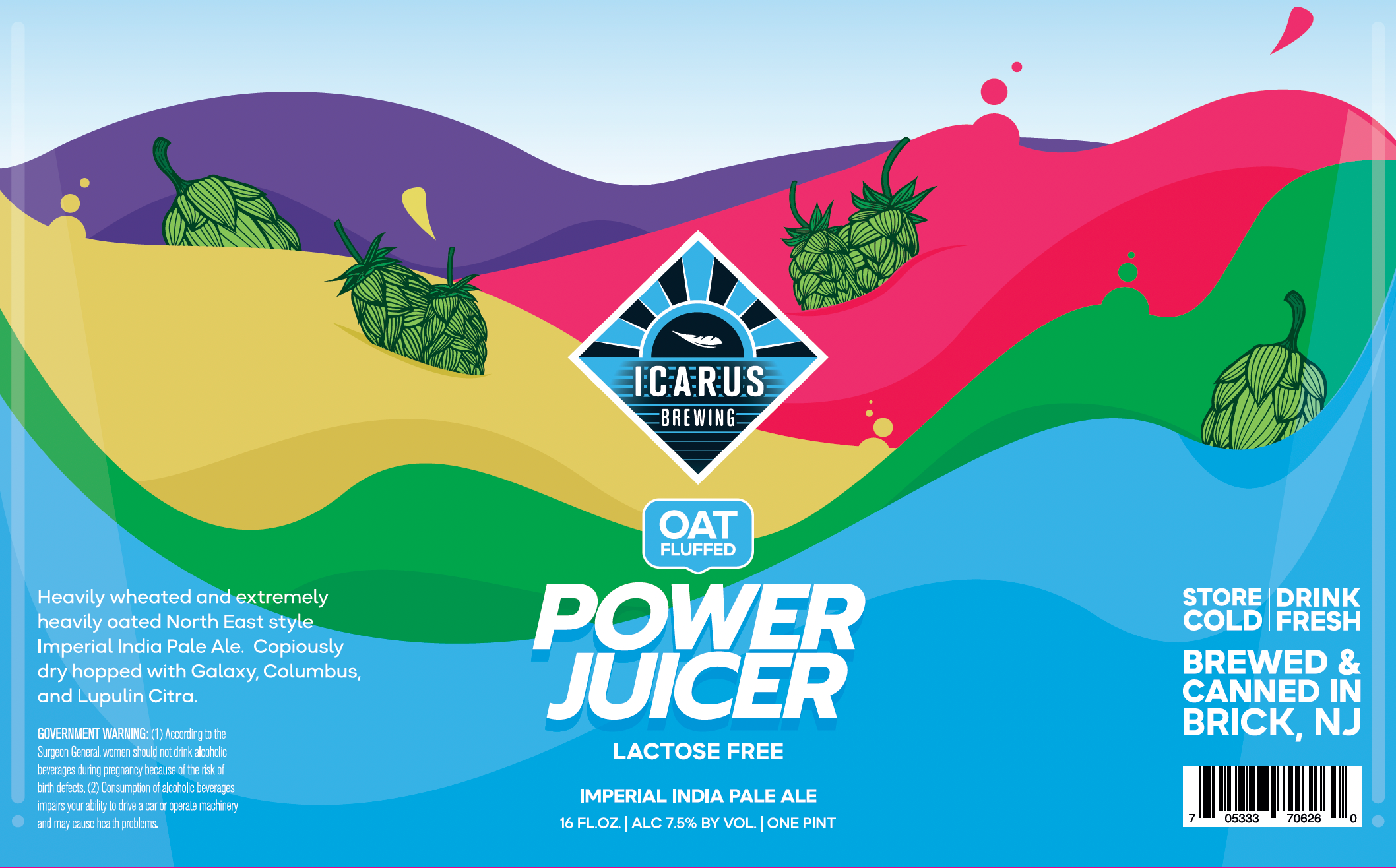 AVAILABLE NOW** Power Juicer: Oat Fluffed UniKeg | ICARUS BREWING